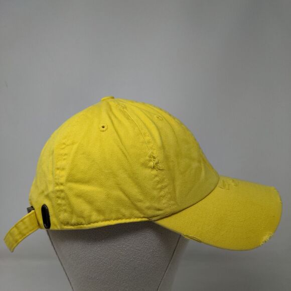 KB ETHOS Vintage Slideback Hat Yellow One Size Adjustable 6 Panel Blank - Picture 4 of 9